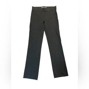 Betabrand Heather Gray Elastic Waist Wideleg Pants Size Small